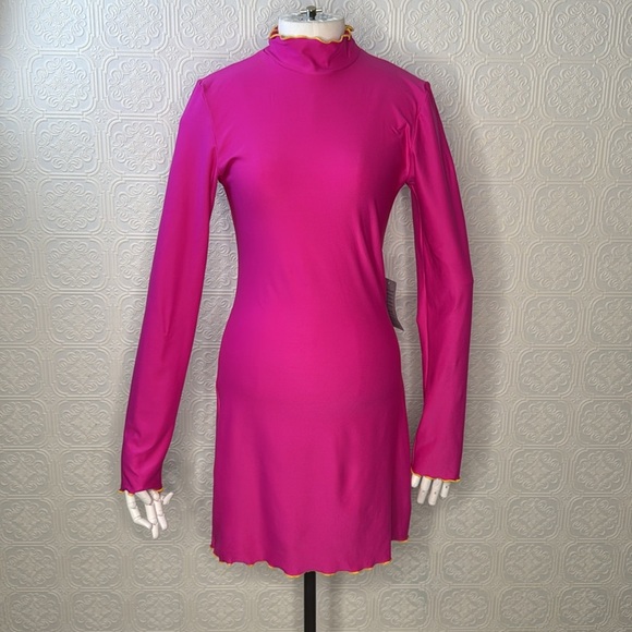 Sammy B Pearl Long Sleeve Minidress in Pink, Size L, NWT - Picture 3 of 15